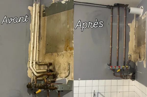 Création de tuyauterie pour chaudière