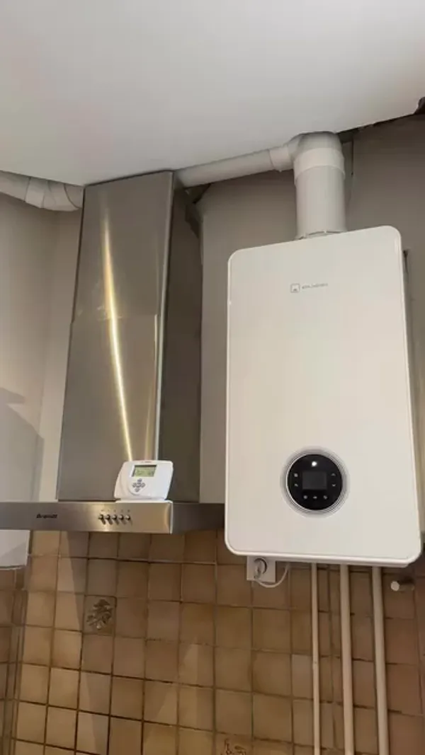 Installation d'une chaudière à gaz